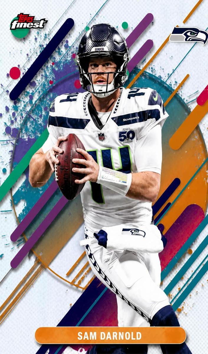 2025 Topps Finest Football Sam Darnold #248