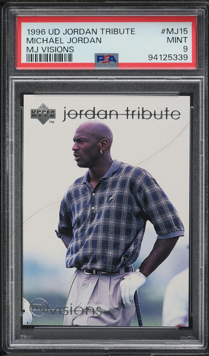 1996 Upper Deck Basketball MJ Visions Michael Jordan #MJ15 PSA 9