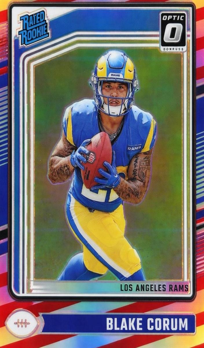 2024 Donruss Optic Football Freedom Blake Corum #208 PSA 9