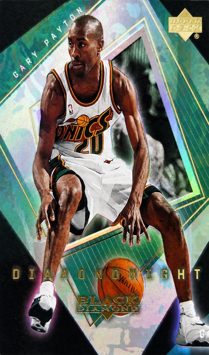 1999 Upper Deck Black Diamond Basketball Gary Payton #DM19
