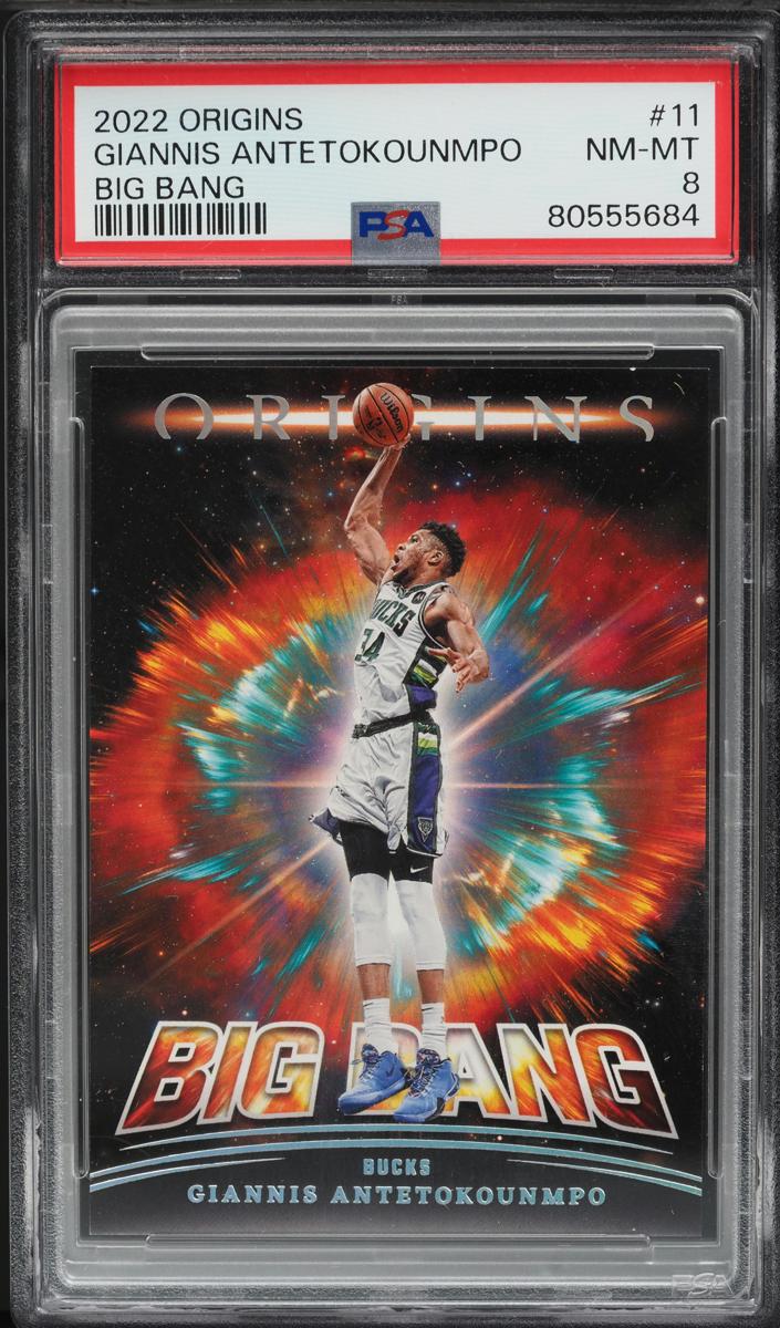 2022 Panini Origins Basketball Giannis Antetokounmpo #11 PSA 8