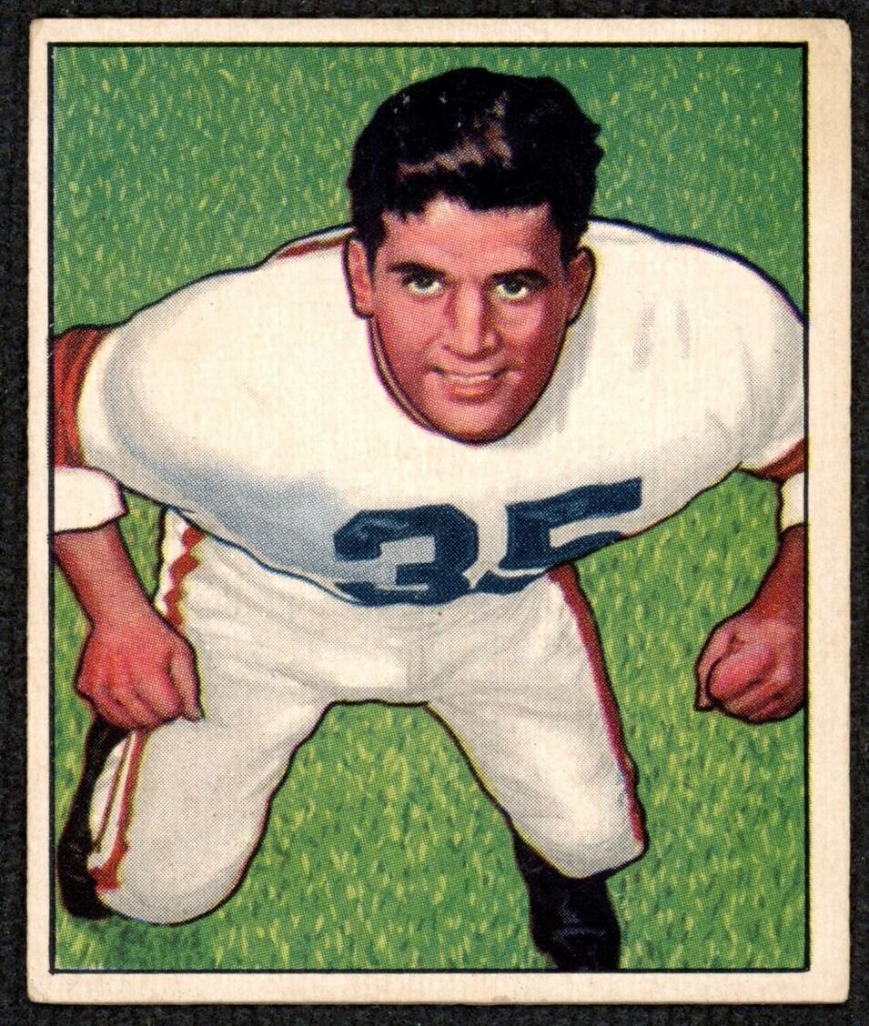 1950 Bowman Football Alex Agase #7 PSA 6