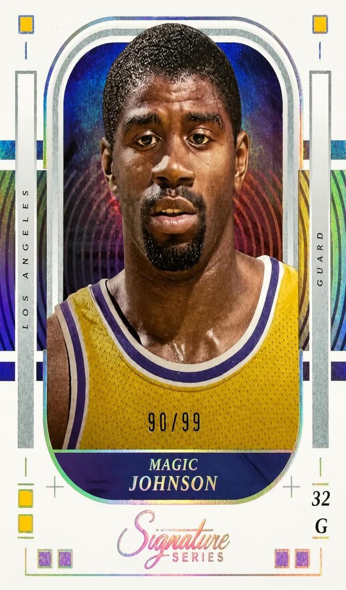 2025 Panini Signature Series Basketball Silver Magic Johnson #93