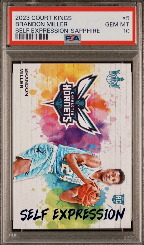 2023 Panini Court Kings Basketball Sapphire Brandon Miller #5 PSA 10