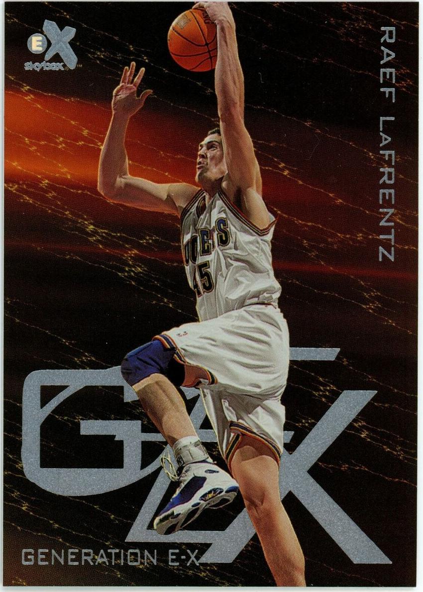 1999 Skybox E-X Basketball Raef LaFrentz #GX15