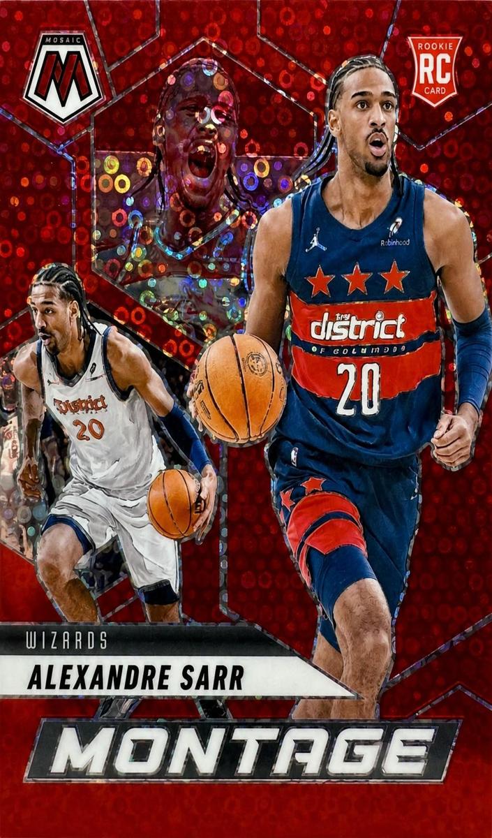 2024 Panini Mosaic Basketball Fast Break Red Alexandre Sarr #30
