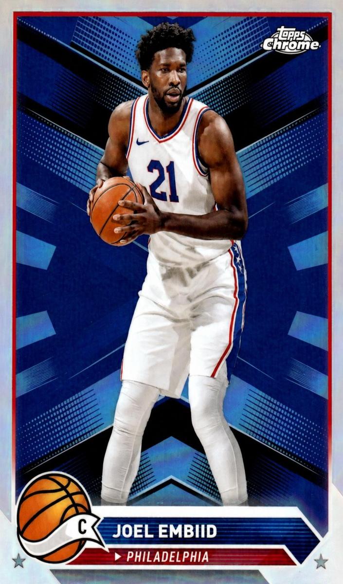 2023 Topps Chrome Basketball Joel Embiid #100