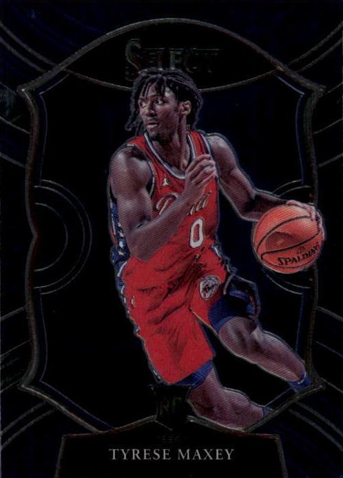 2020 Panini Select Basketball Blue Prizm Tyrese Maxey #81 PSA 9