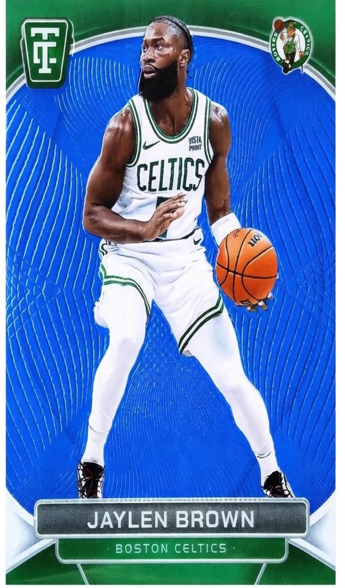 2024 Panini Totally Certified Basketball Mirror Platinum Blue Jaylen Brown #14