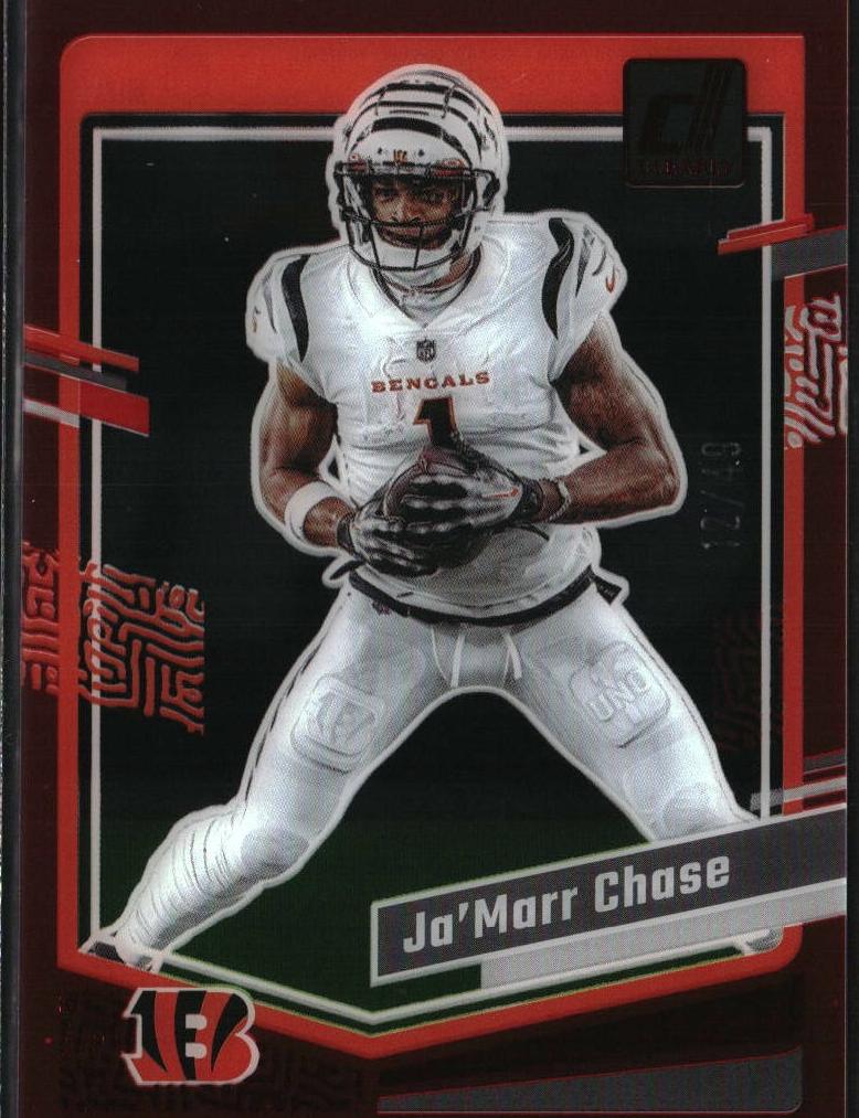 2023 Panini Clearly Donruss Football Red Ja'Marr Chase #12