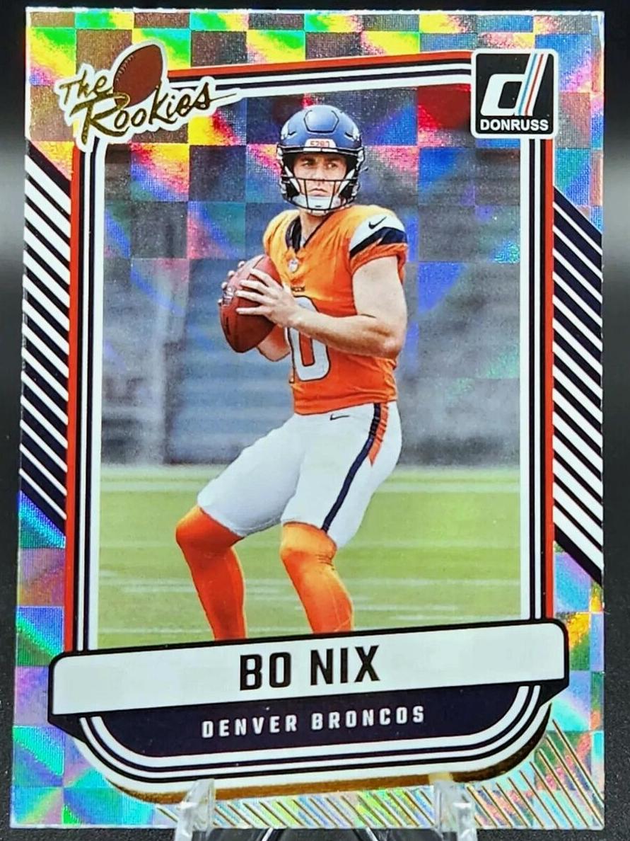 2024 Panini Donruss Football Bo Nix #TR-38 RAW Ungraded