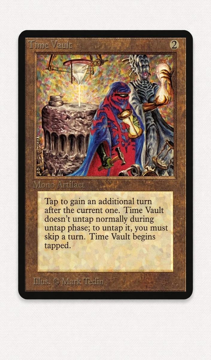 1993 Magic The Gathering Alpha Time Vault #NNO BGS 9.5