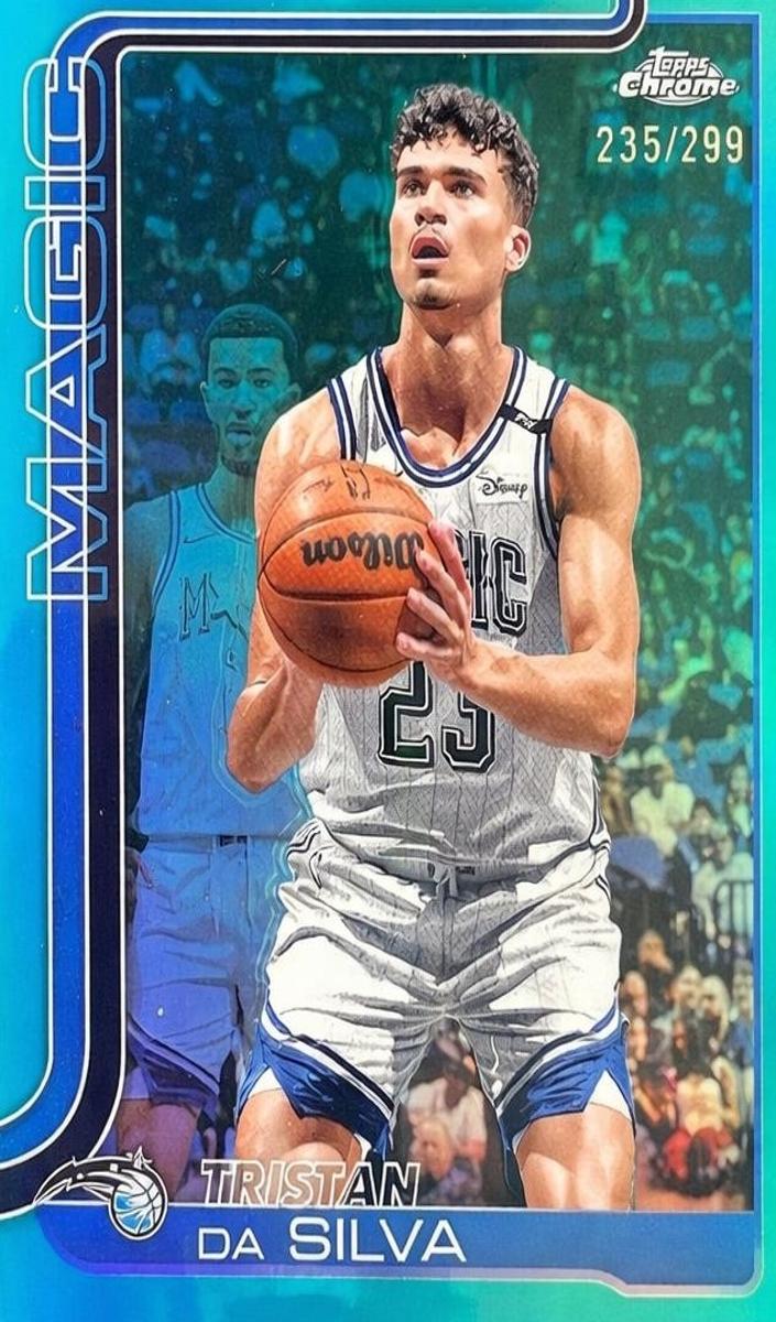2025 Topps Chrome Basketball Teal Refractor Tristan da Silva #173