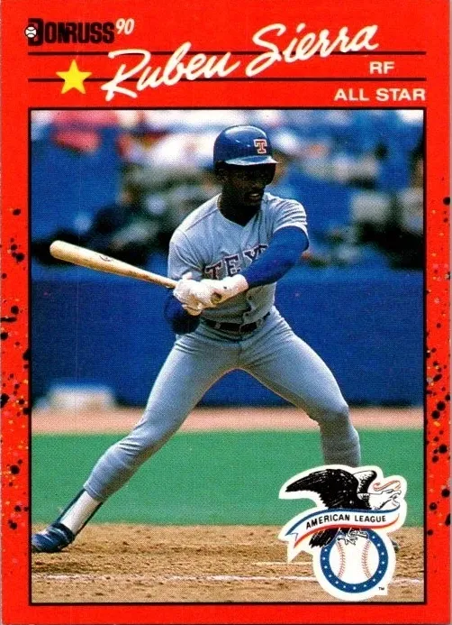 1990 Donruss Baseball Ruben Sierra #673