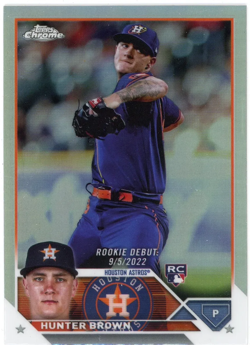 2023 Topps Chrome Update Baseball Refractor Hunter Brown #USC163