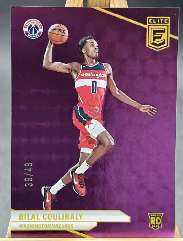 2023 Donruss Elite Basketball Purple Bilal Coulibaly #217