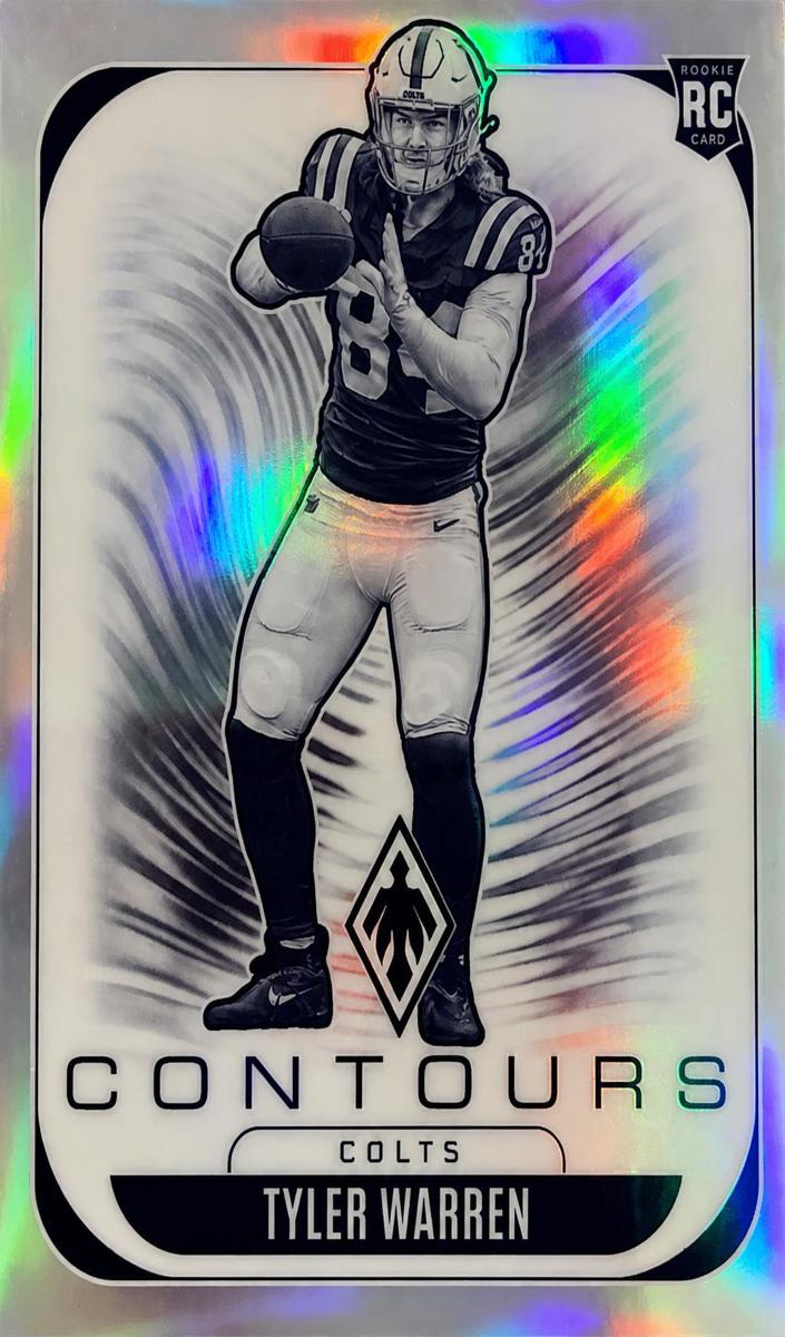 2025 Panini Phoenix Football White Shimmer Tyler Warren #14