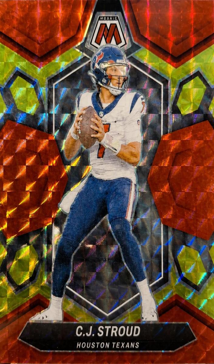 2024 Panini Mosaic Football Choice Fusion Red and Yellow C.J. Stroud #85