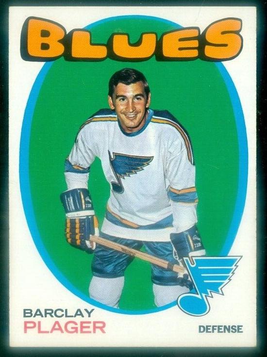 1971 Topps Hockey Barclay Plager #66
