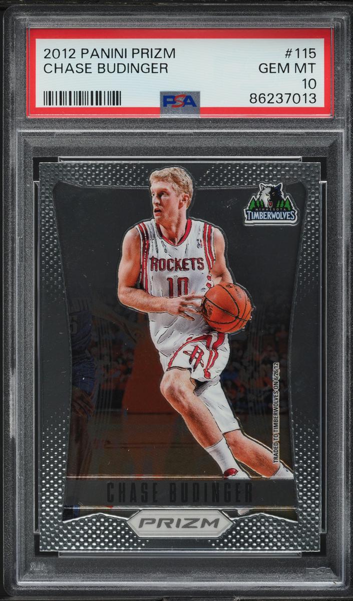 2012 Panini Prizm Basketball Chase Budinger #115 PSA 10