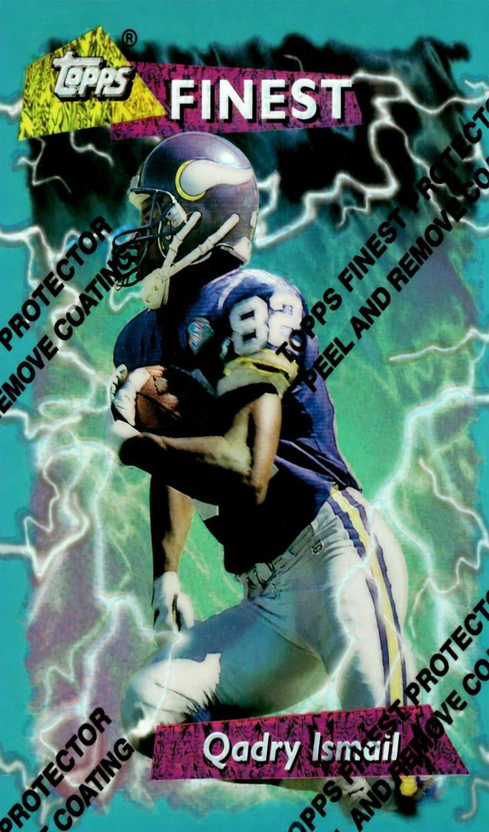 1995 Topps Finest Football Refractor Qadry Ismail #224