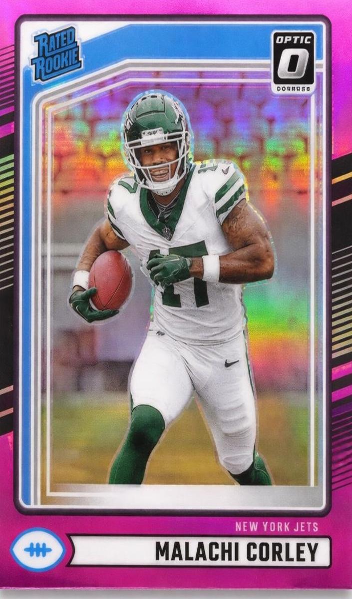 2024 Panini Donruss Football Pink Malachi Corley #333 PSA 9
