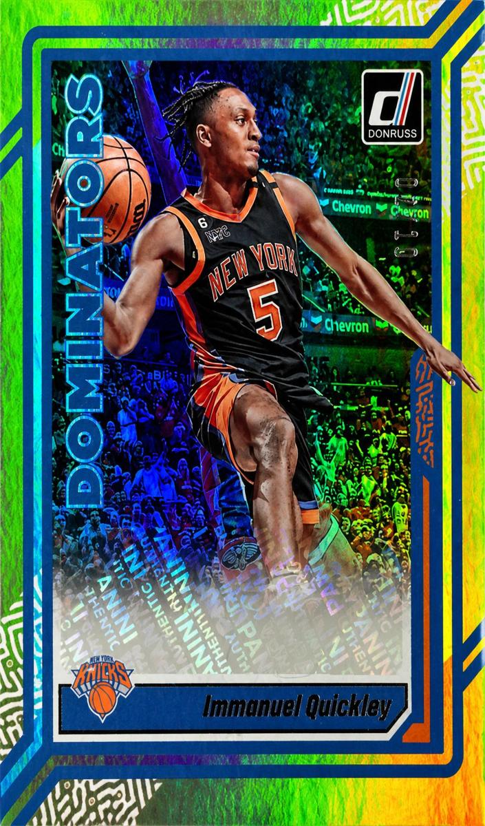 2023 Panini Donruss Basketball Gold Immanuel Quickley #DA-IQN