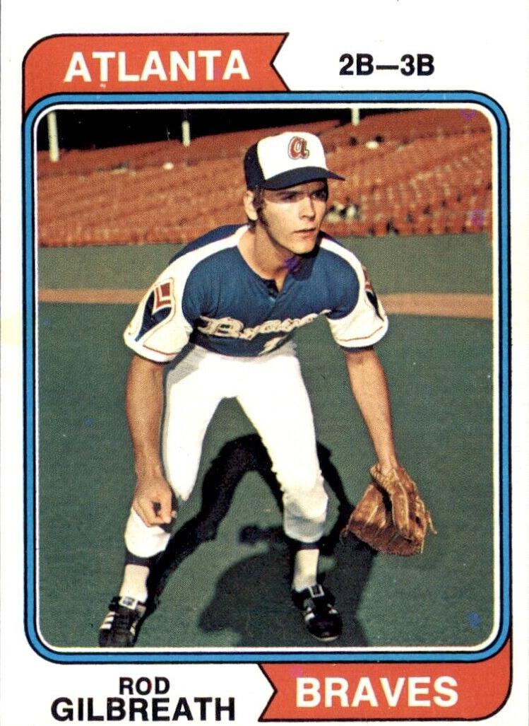 1974 Topps Baseball Rod Gilbreath #93 PSA 8