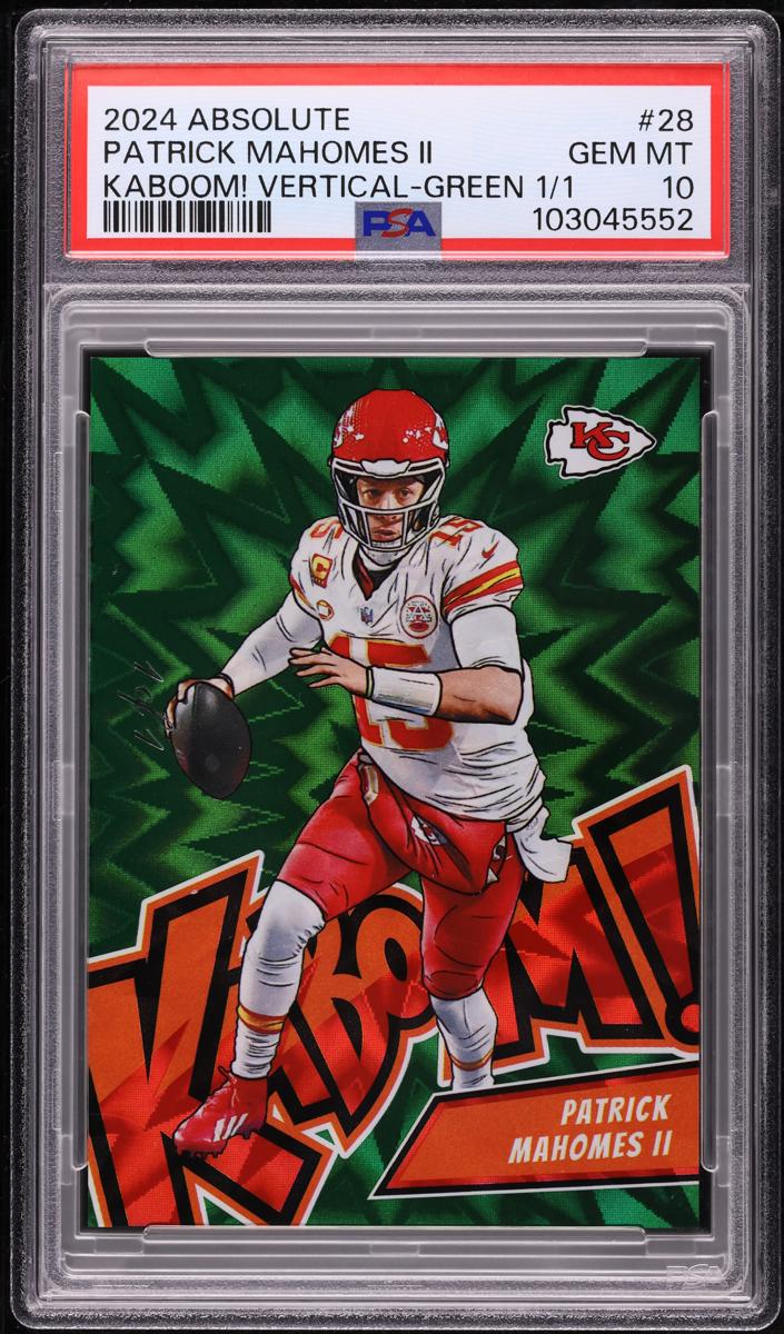 2024 Panini Absolute Football Green Patrick Mahomes II #28