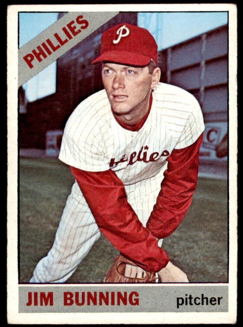 1966 Topps Baseball Jim Bunning #435 PSA 7