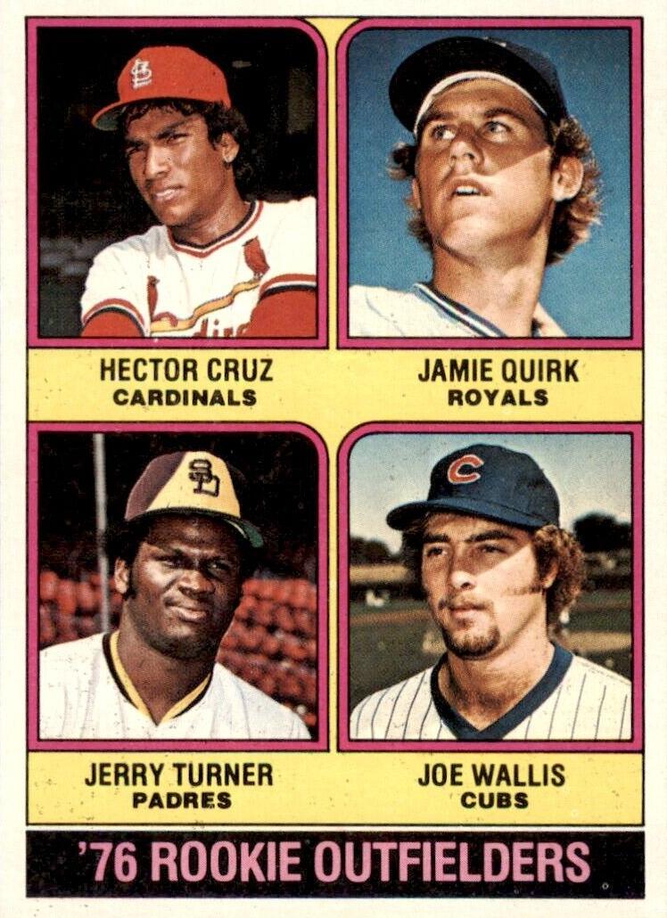 1976 Topps Baseball Rookie Outfielders #598 PSA 9