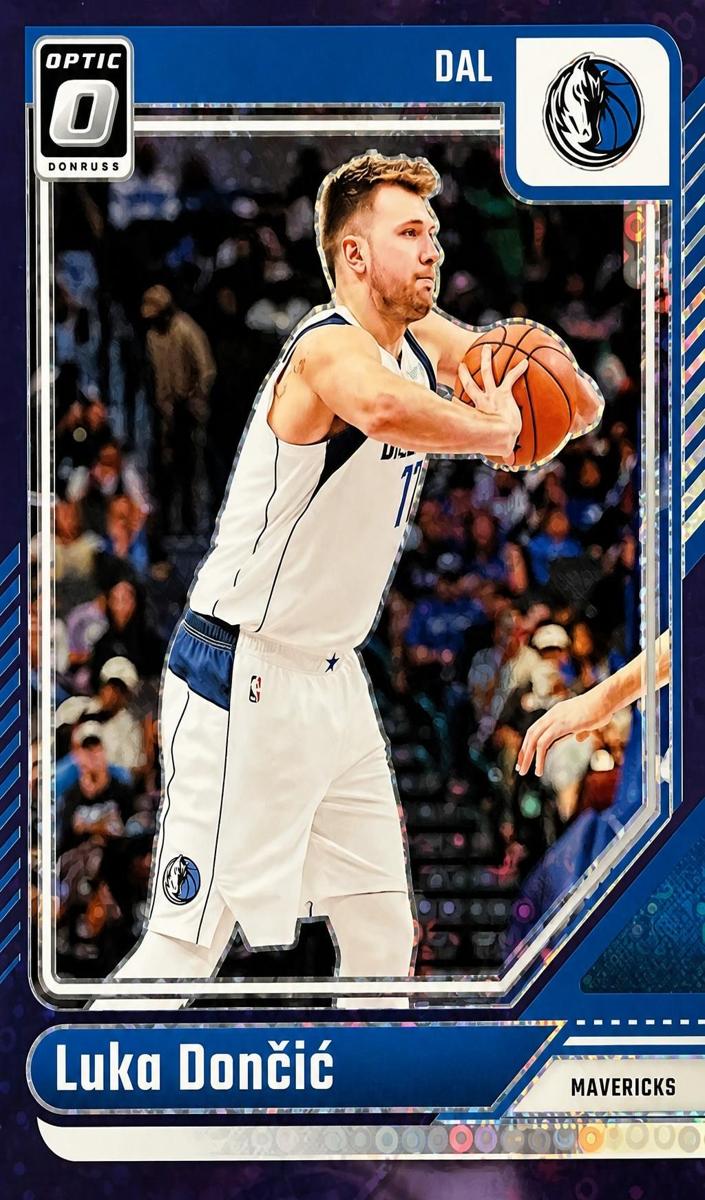 2024 Donruss Optic Basketball Fast Break Purple Luka Doncic #214