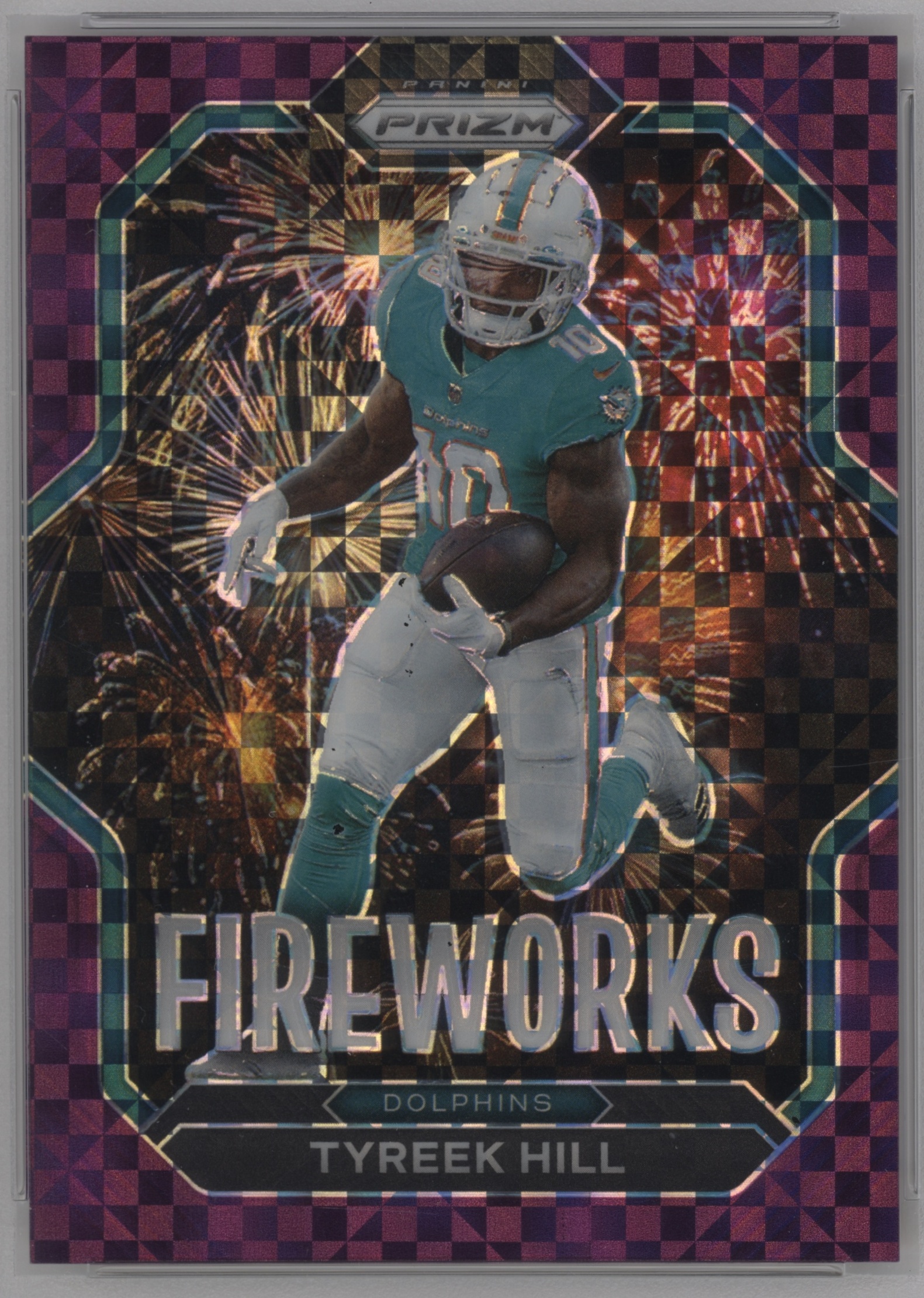 2022 Panini Prizm Football Purple Power Tyreek Hill #F-15 PSA 9