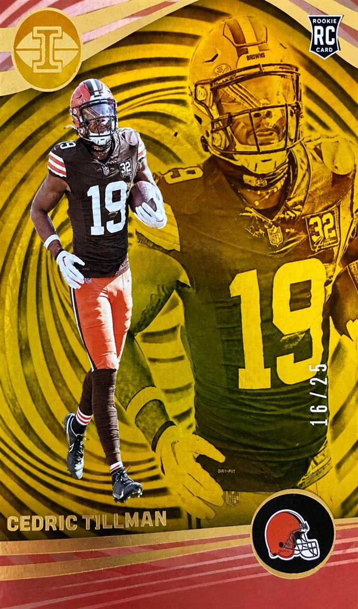 2023 Panini Illusions Football Trophy Collection Gold Cedric Tillman #25