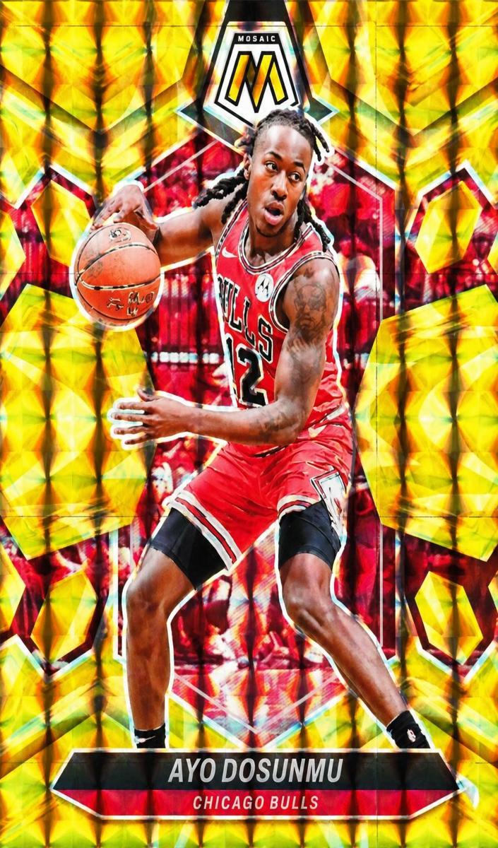 2023 Panini Mosaic Basketball Reactive Yellow Ayo Dosunmu #68