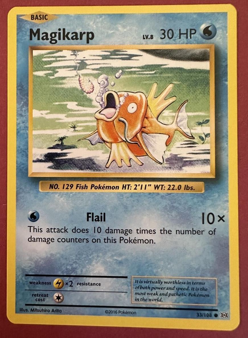 2016 Pokemon XY Evolutions Magikarp #33 CGC 9.5