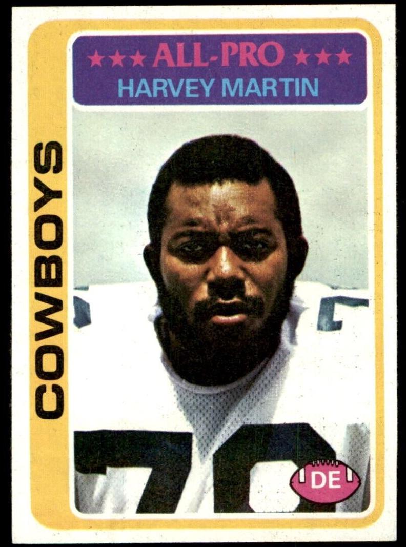 1978 Topps Football Harvey Martin #110