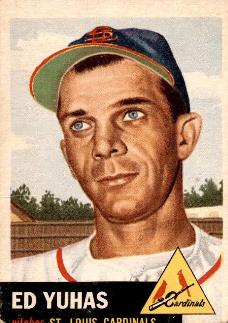 1953 Topps Baseball Eddie Yuhas #70 PSA 5.5