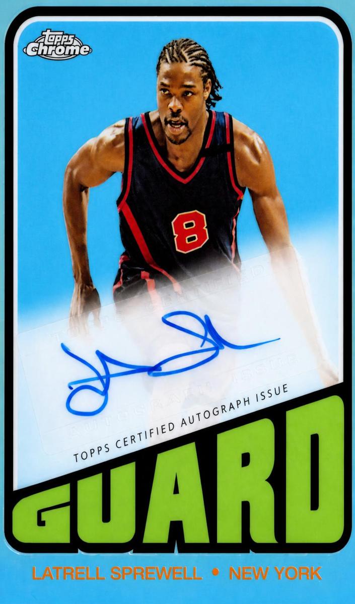 2023 Topps Chrome Basketball Refractor Latrell Sprewell #TA-LS PSA 9
