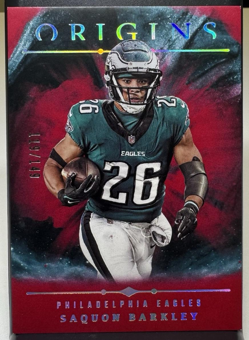 2024 Panini Origins Football Red Saquon Barkley #76 PSA 9