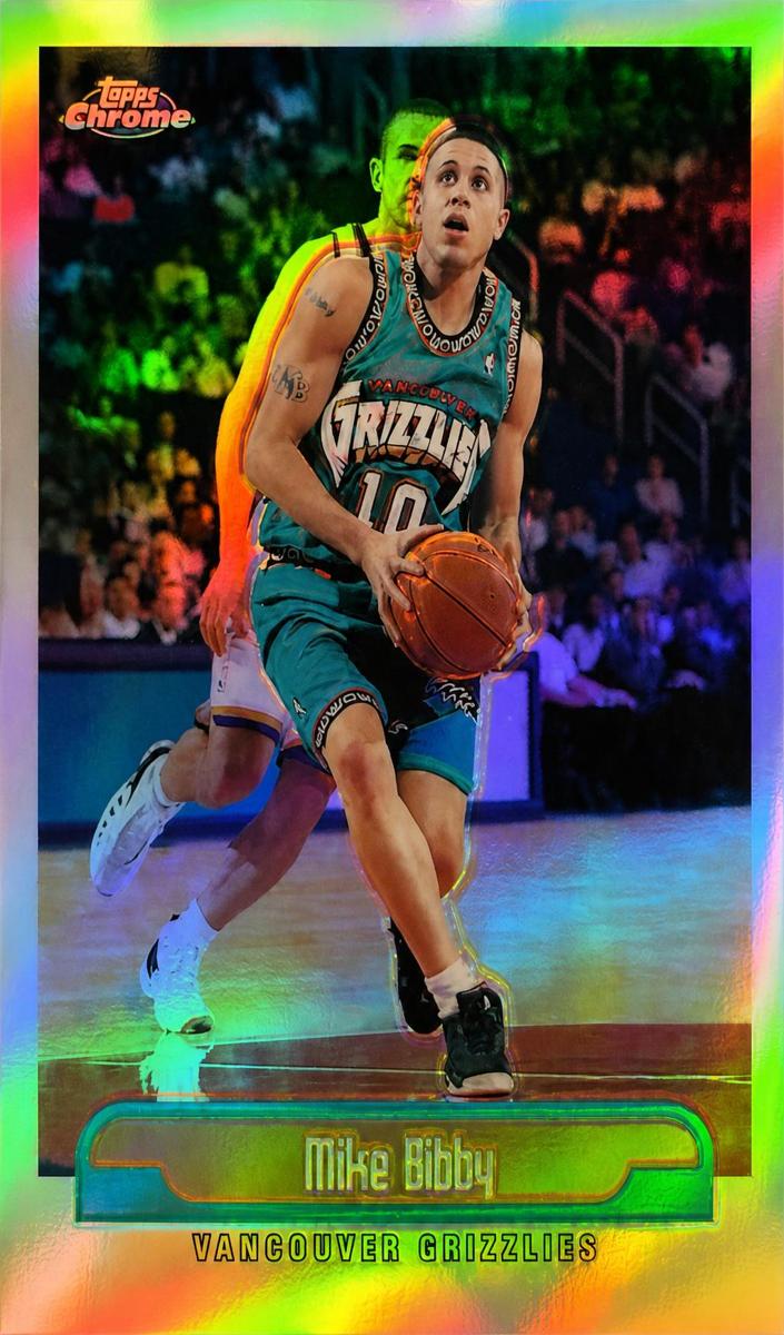1999 Topps Chrome Basketball Refractor Mike Bibby #101