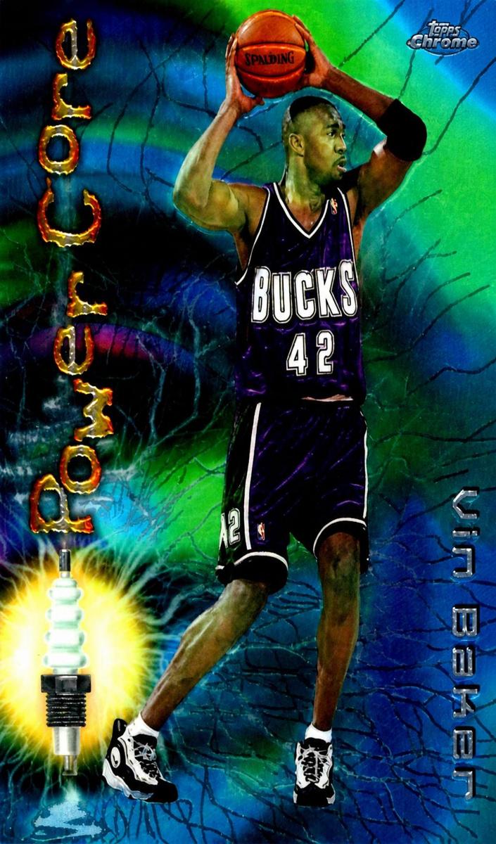 1997 Topps Chrome Basketball Vin Baker #SB18