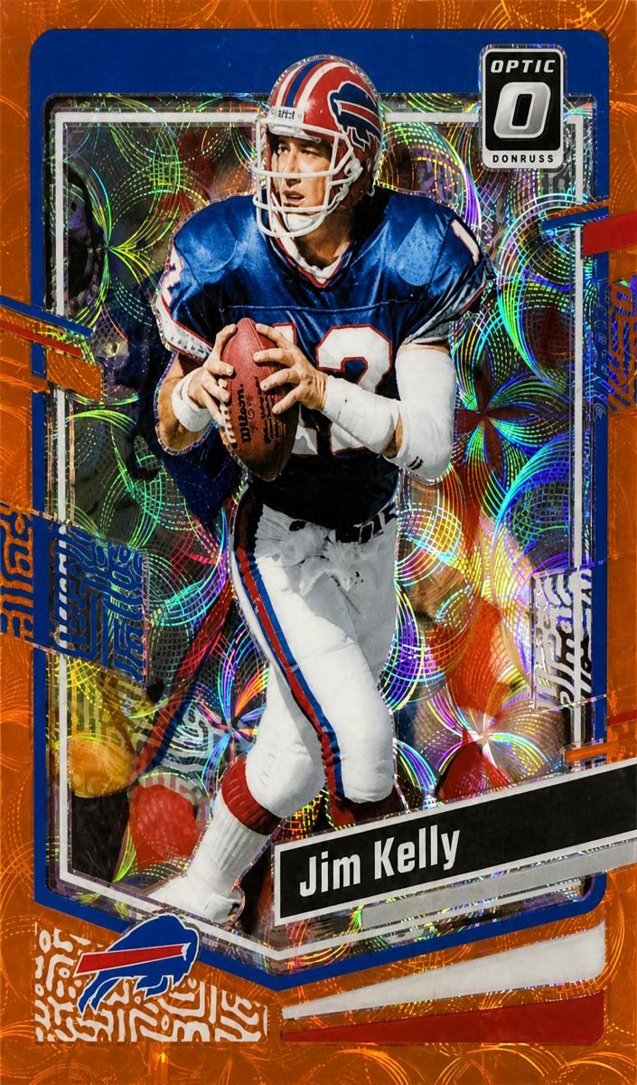 2023 Donruss Optic Football Orange Scope Jim Kelly #21