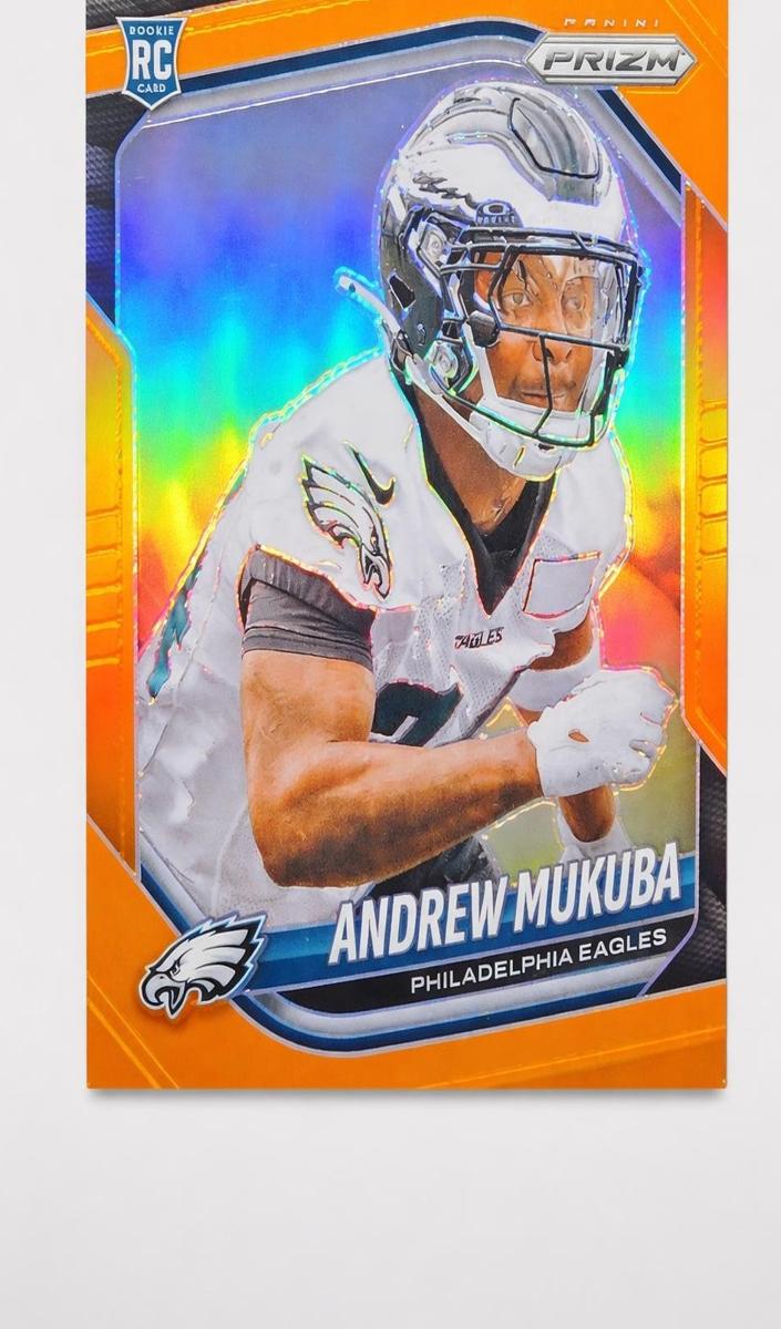 2025 Panini Prizm Football Orange Andrew Mukuba #330