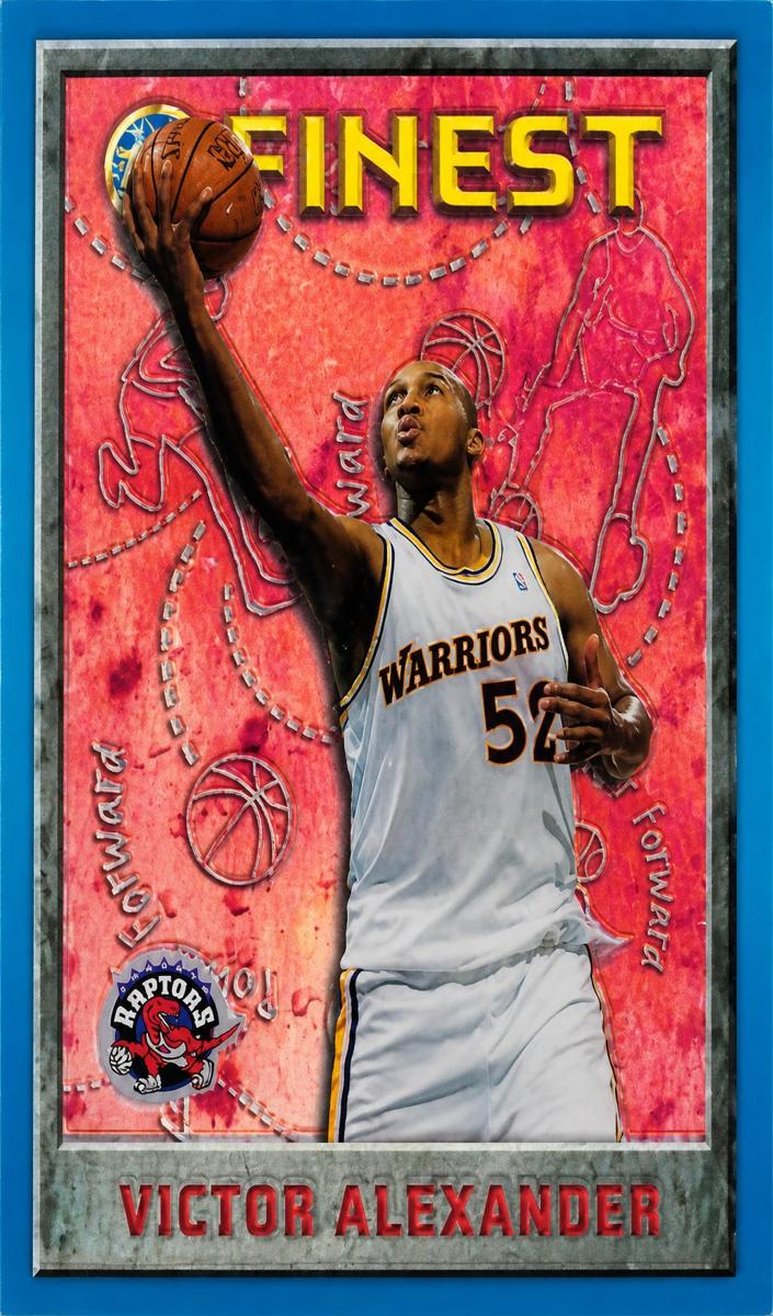 1995 Topps Finest Basketball Refractor Victor Alexander #57 PSA 10