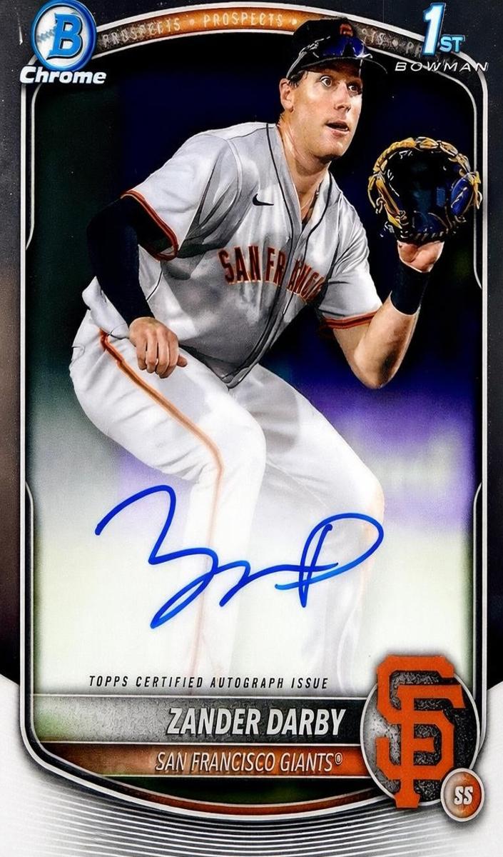 2025 Bowman Chrome Baseball Zander Darby #CPA-ZD