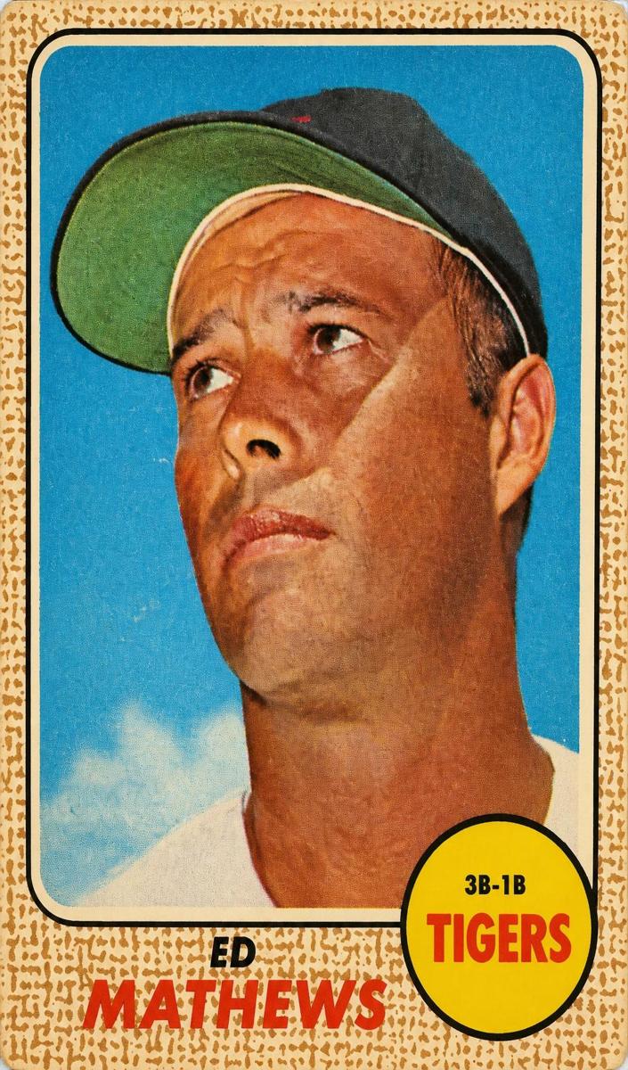1968 O-Pee-Chee Baseball Ed Mathews #58