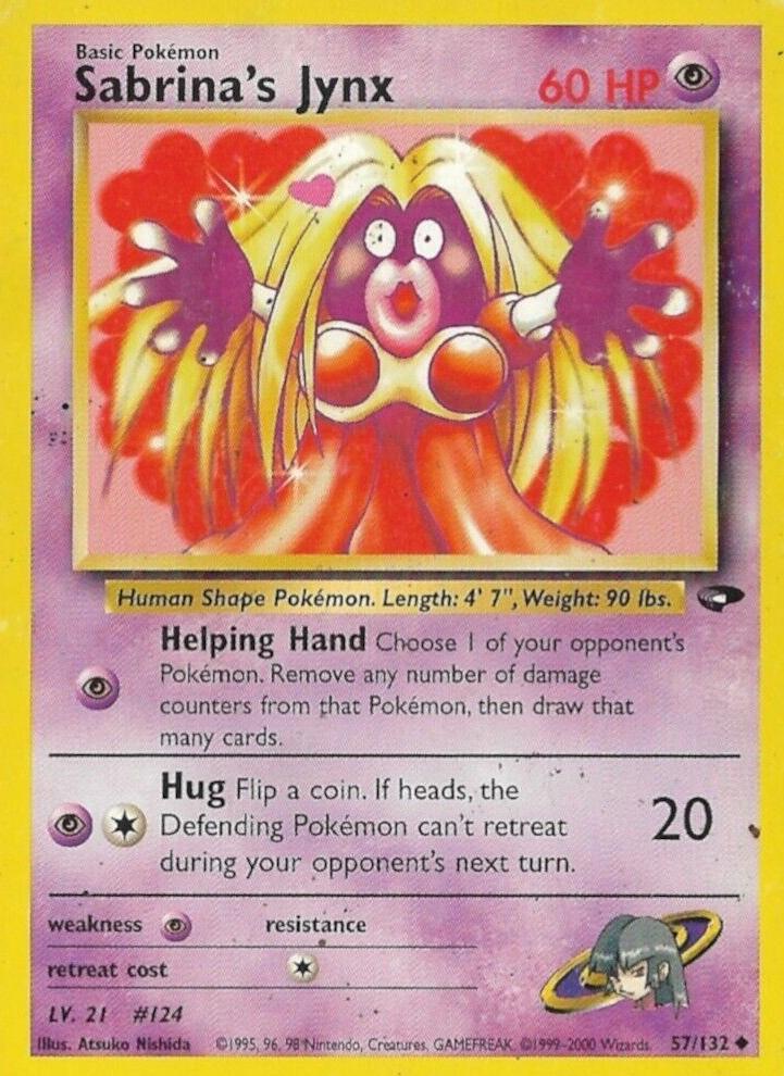 2000 Pokemon Gym Challenge Sabrina's Jynx #57 CGC 6