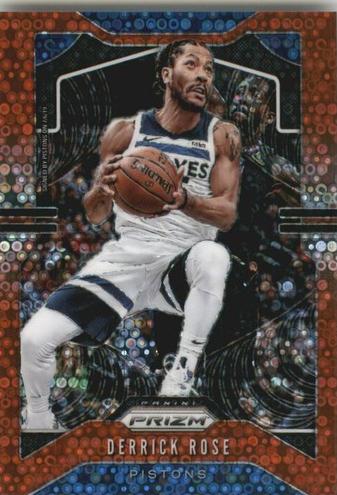 2019 Panini Prizm Basketball Fast Break Red Derrick Rose #237