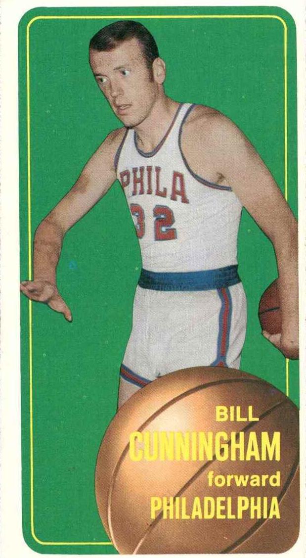 1970 Topps Basketball Billy Cunningham #140 PSA 8